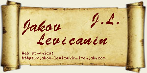 Jakov Levičanin vizit kartica